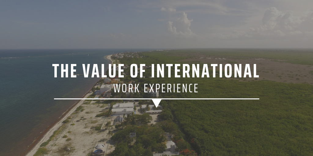 The value of international work experience.
