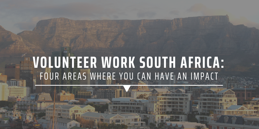 Volunteer work South Africa: four areas where you can have an impact